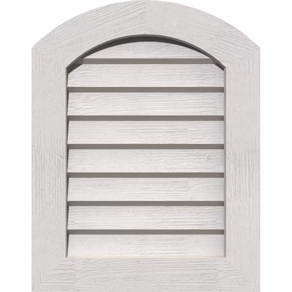 Arch Top Gable Vent Non-Functional Western Red Cedar Gable Vent w/Decorative Face Frame, 18